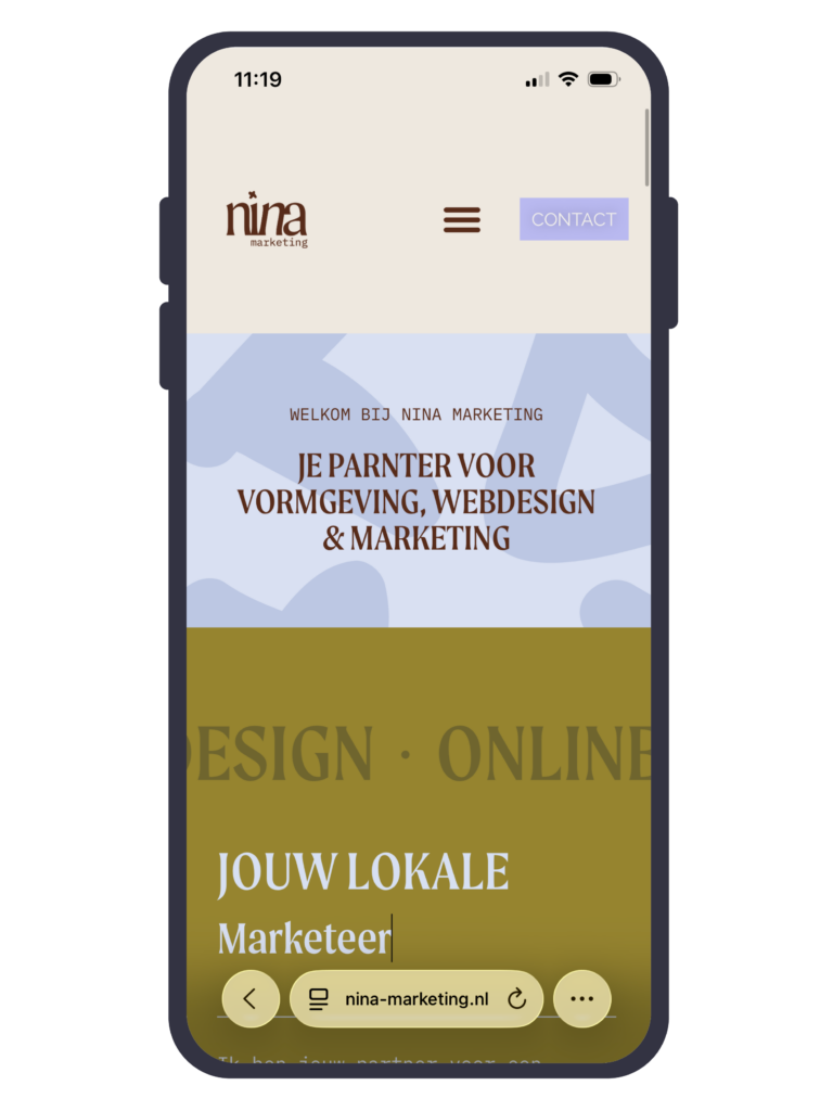 website ontwerp nina